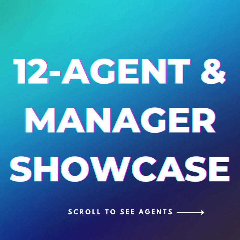 Private One-On-One 12-Agent/Manager Showcase for All Ages!